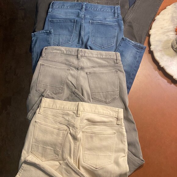 LOT OF 5 PAIRS! Banana Republic Traveler Jeans Men's SLIM 28X32, gorgeous - Picture 13 of 14